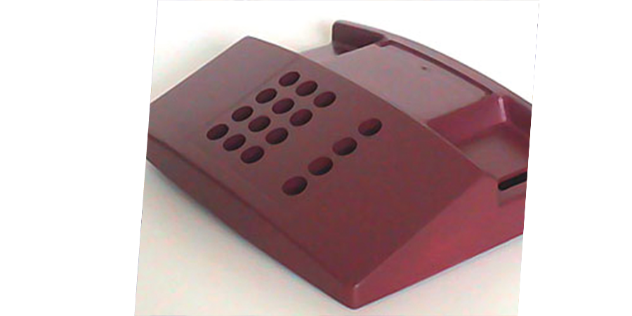 Rotes Telefongehäuse